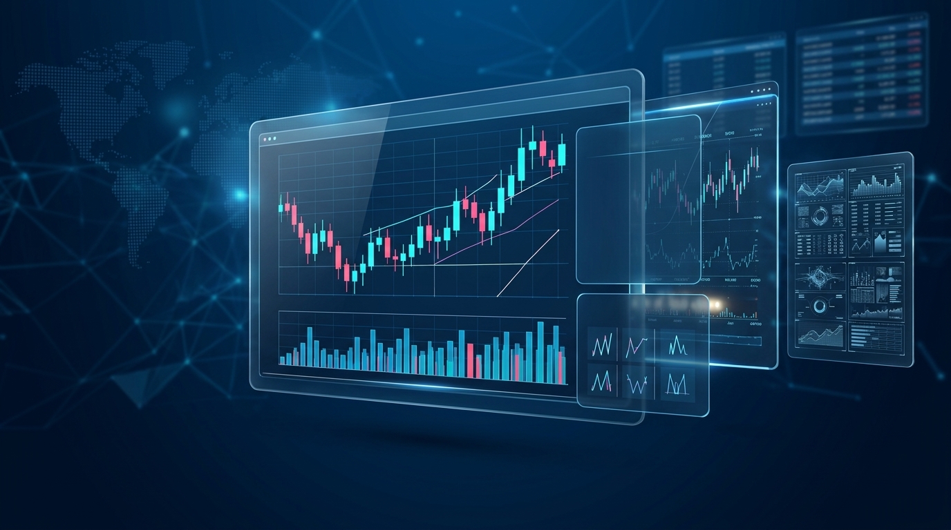 Gráfico de trading e idea